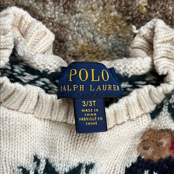 Polo by Ralph Lauren Kid’s Winter Crewneck Sweater - Picture 2 of 4